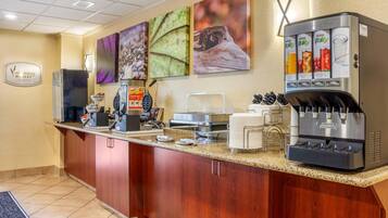 Free daily buffet breakfast