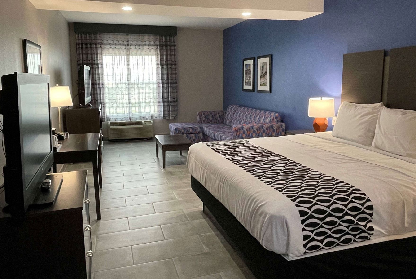 Premium bedding, down duvets, individually decorated