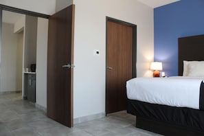 Premium bedding, down comforters, individually decorated
