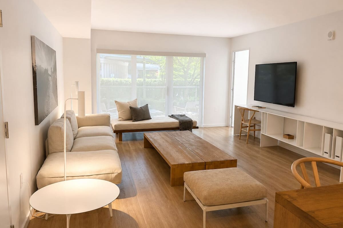 Deluxe Apartment, Multiple Beds | Living area