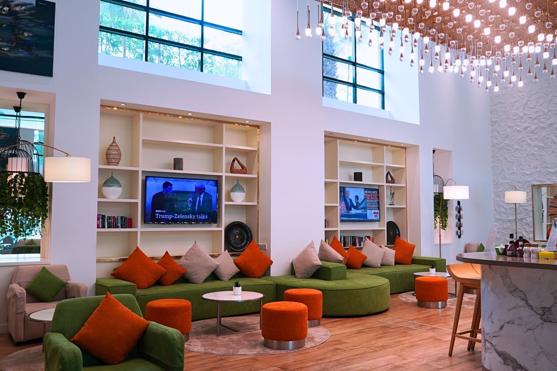 Sala de estar en el lobby