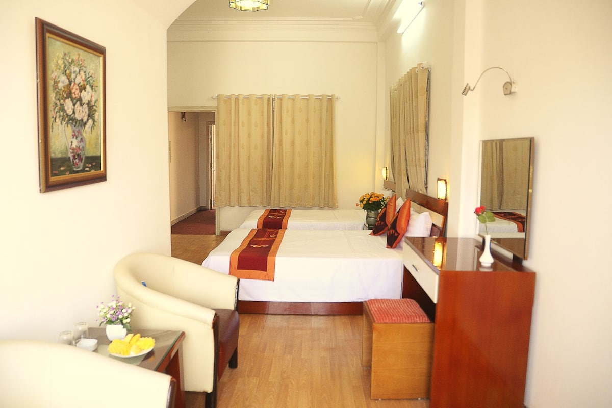 1 quarto, roupas de cama premium, frigobar, cofres nos quartos
