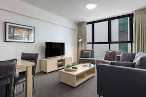 Apartment, 2 Bedrooms (No Housekeeping) | Desk, laptop workspace, iron/ironing board, cribs/infant beds - Oaks Brisbane River City Suites (Brisbane)