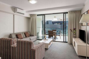 Apartment, 2 Bedrooms (No Housekeeping) | Desk, laptop workspace, iron/ironing board, cribs/infant beds