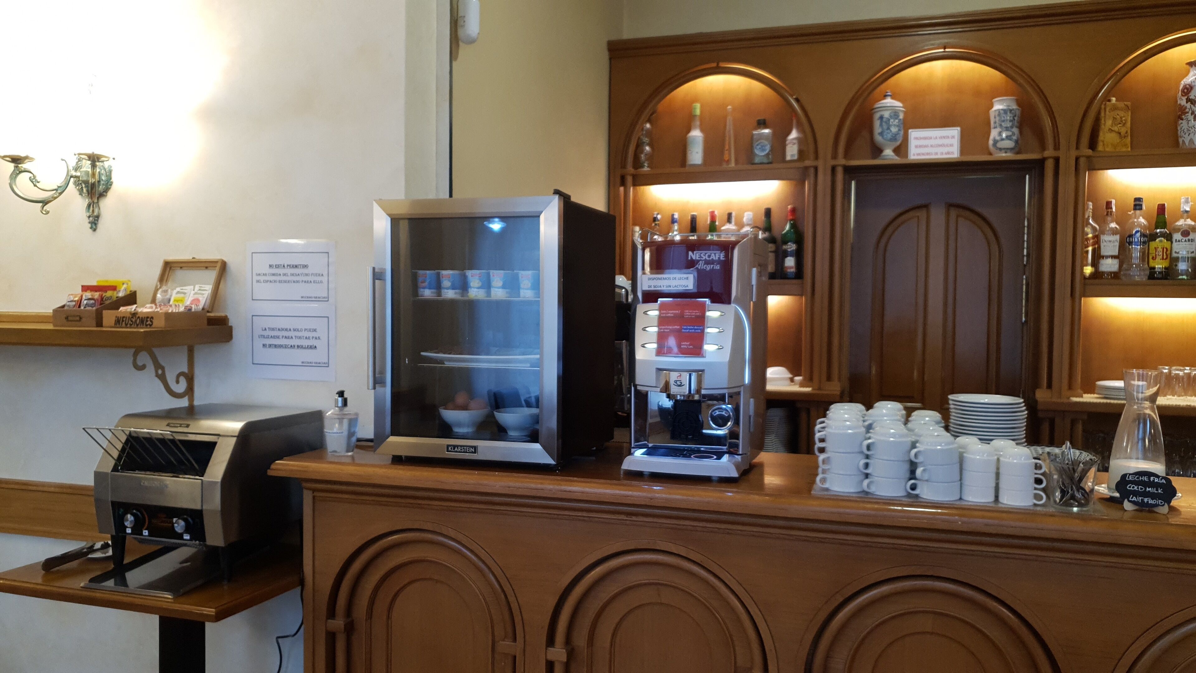 daily buffet breakfast (eur 8.50 per person)