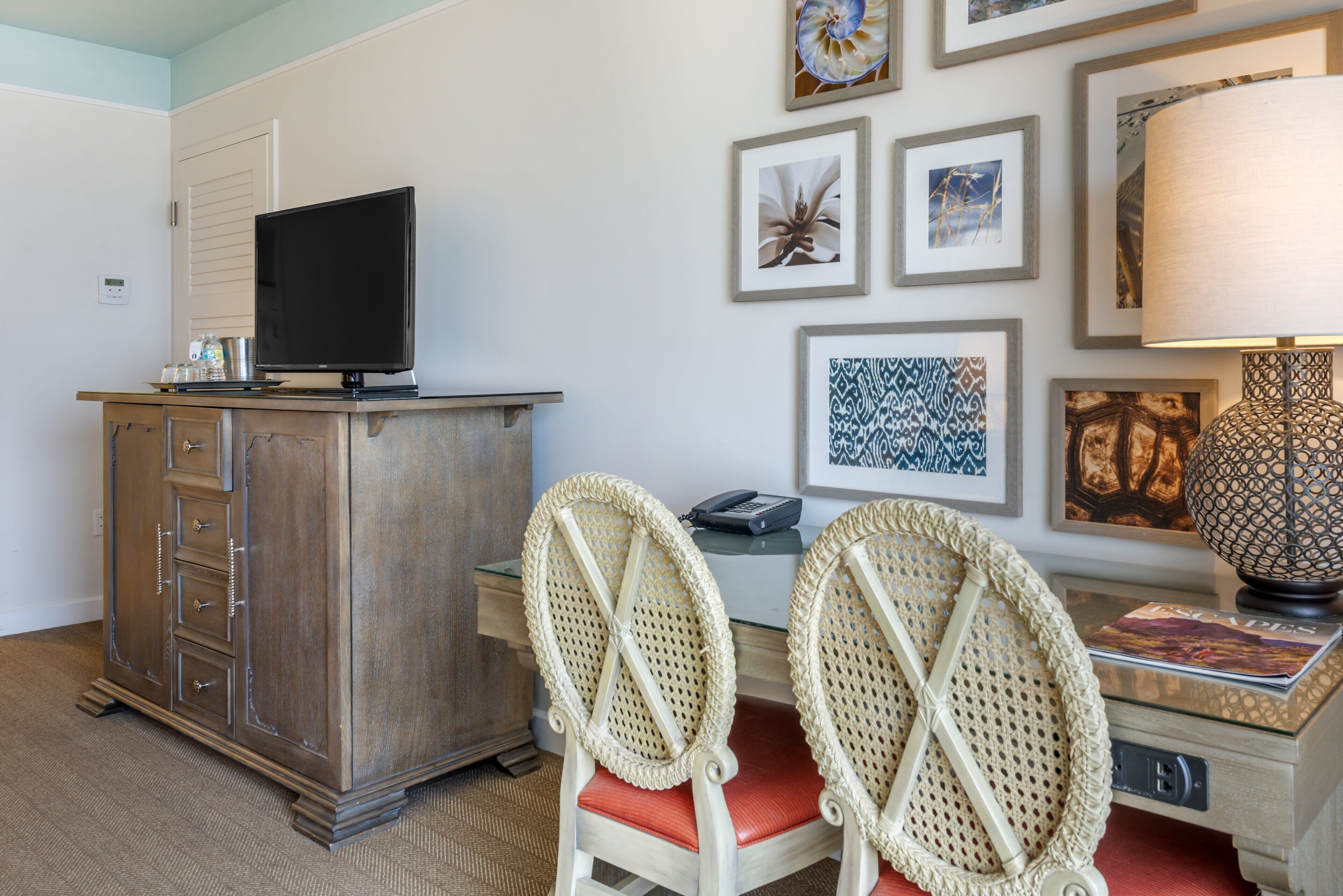 premier room, 2 queen beds, ocean view (pool view) | egyptian cotton sheets, premium bedding, pillow-top beds, in-room safe