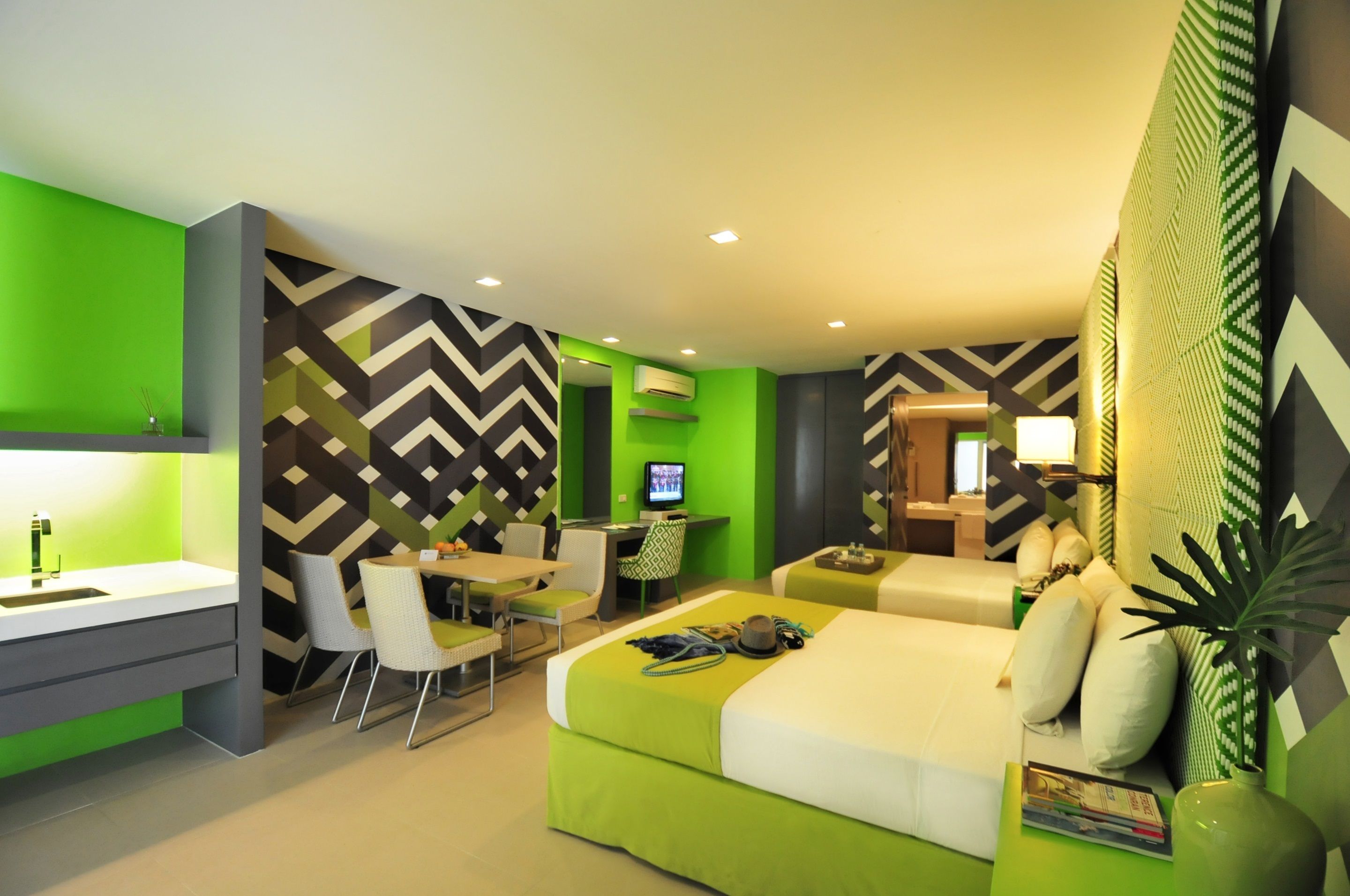 luxury room | in-room safe, desk, laptop workspace, blackout curtains