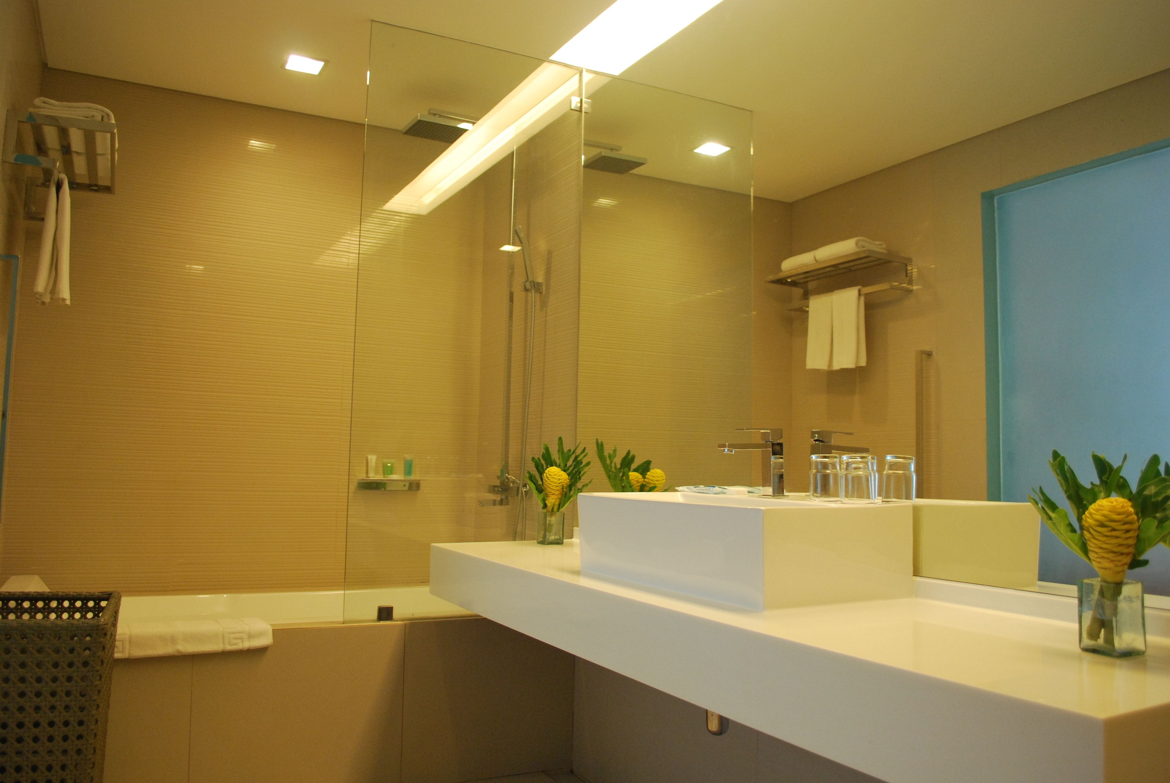 shower, free toiletries, hair dryer, bathrobes