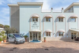 Overnatningsstedets facade