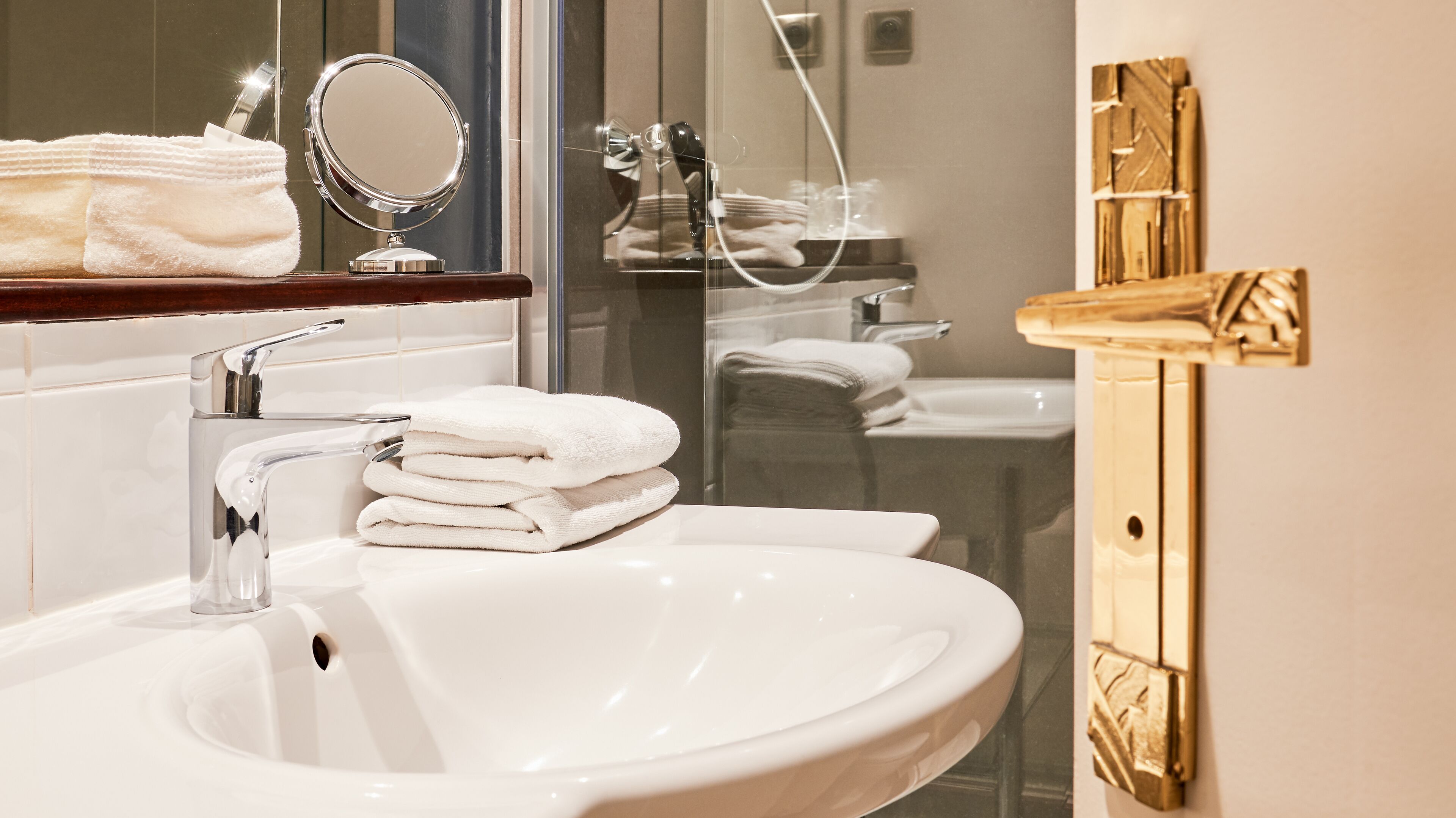 double room, sea view | bathroom | towels