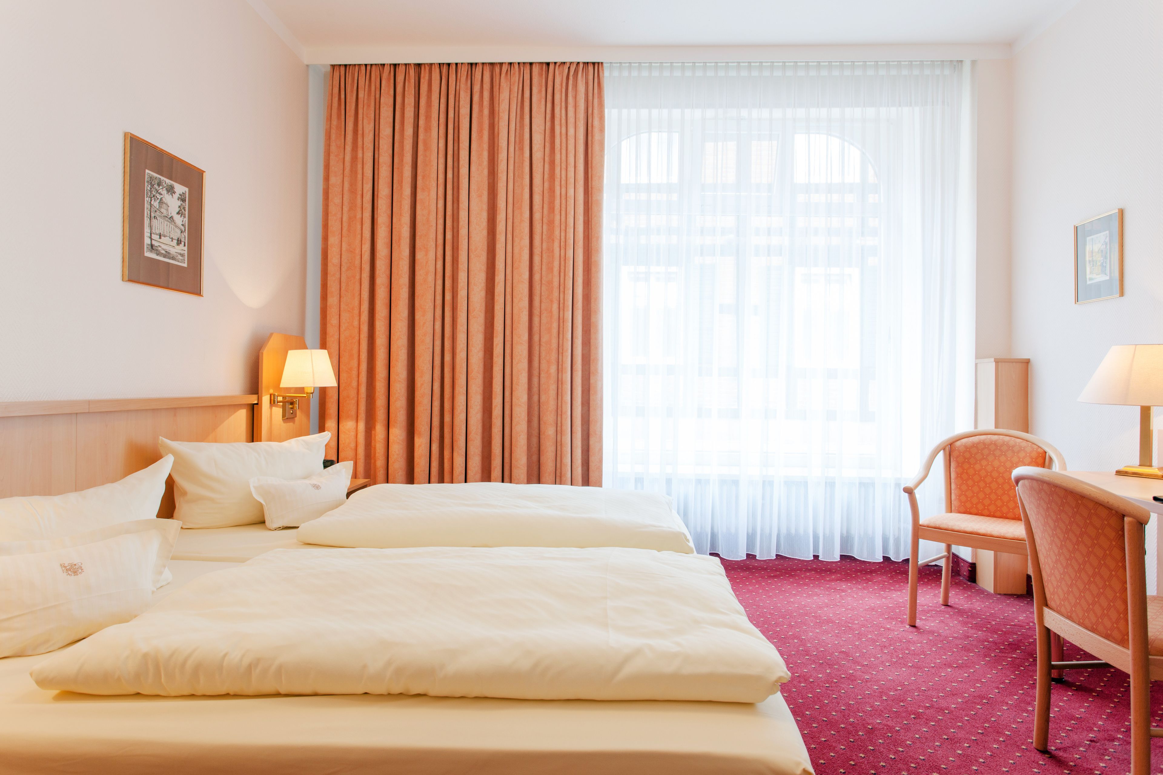 hypo-allergenic bedding, minibar, in-room safe, desk