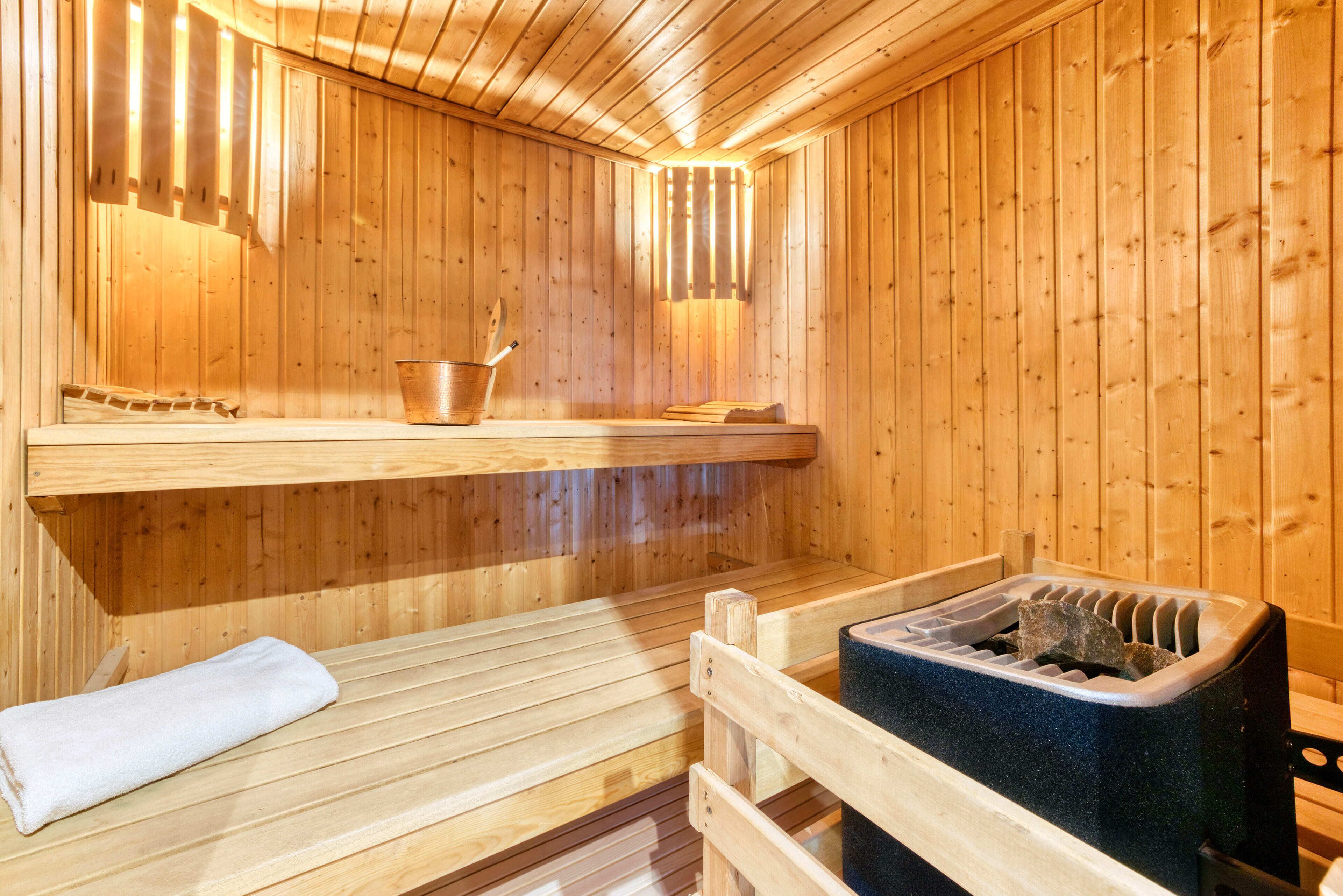 sauna, steam room
