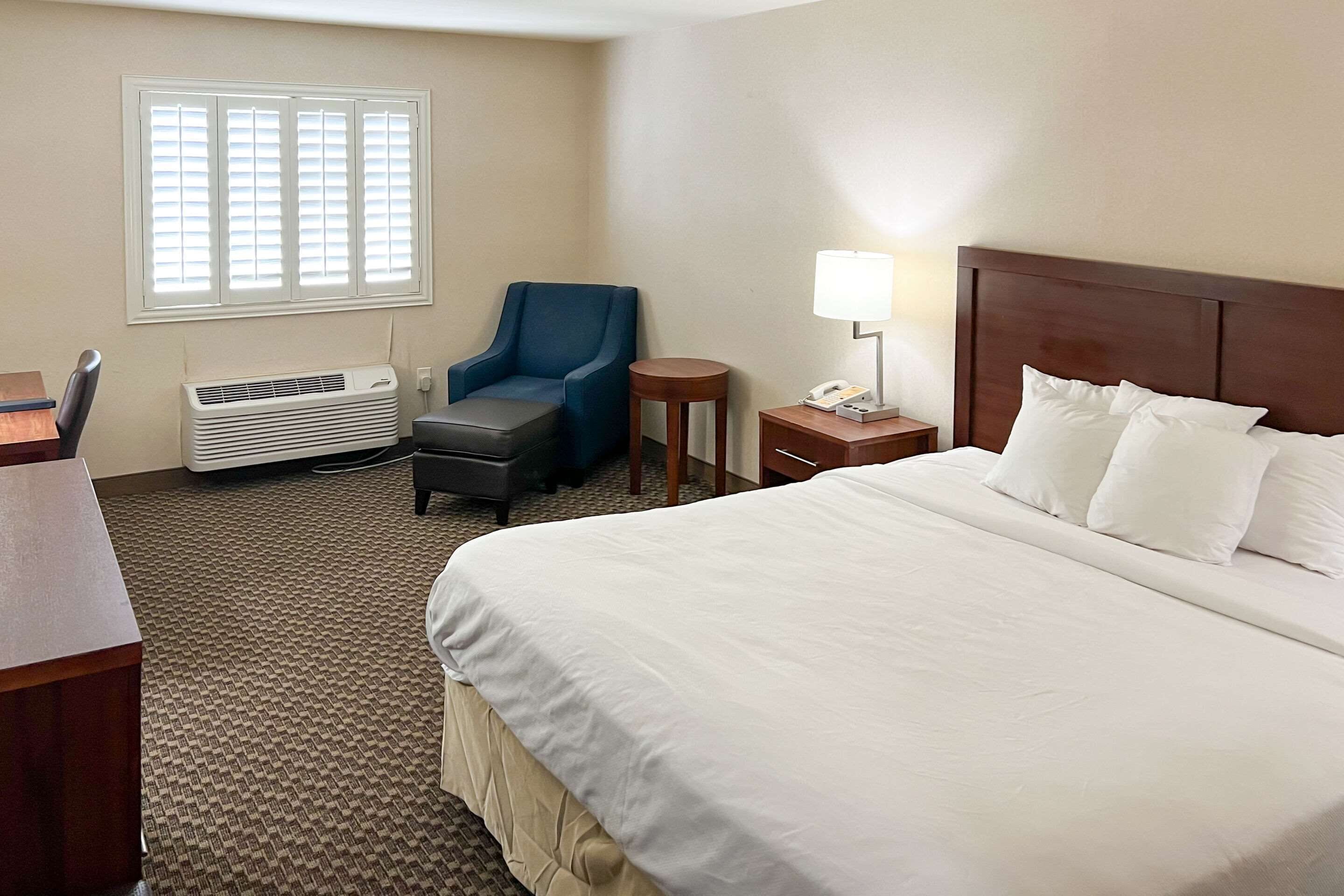 standard room, 1 king bed, non smoking | pillow-top beds, desk, iron/ironing board, free cots/infant beds