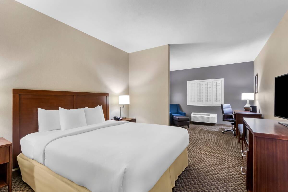 Suite, 1 King Bed, Sofa Bed, Sitting Area, Roll-in Shower, Accessible, Non-Smoking