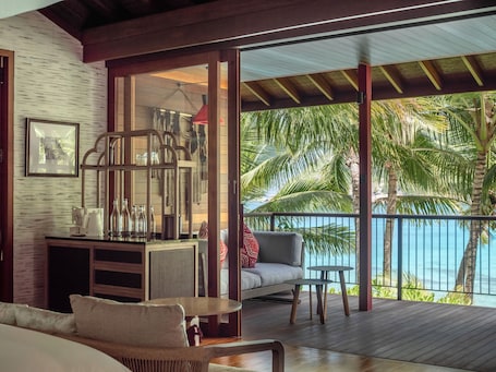 Suite, 3 Bedrooms (Beach) | Premium bedding, minibar, in-room safe, desk. Four Seasons Resort Seychelles
