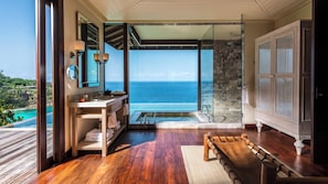 Villa, 1 Bedroom, Ocean View (Serenity) | Premium bedding, minibar, in-room safe, desk - Four Seasons Resort Seychelles (Mahé Island)