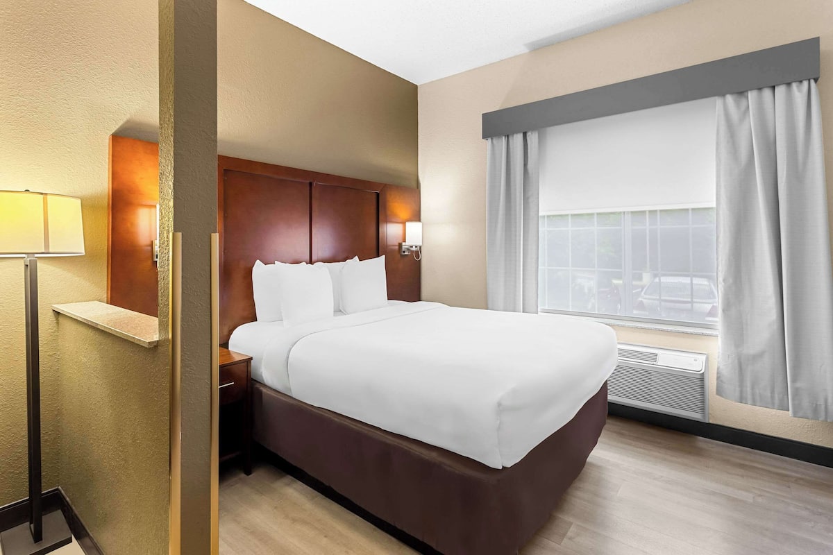 Suite, Accessible | Tilam berlapik, meja, ruang kerja komputer riba