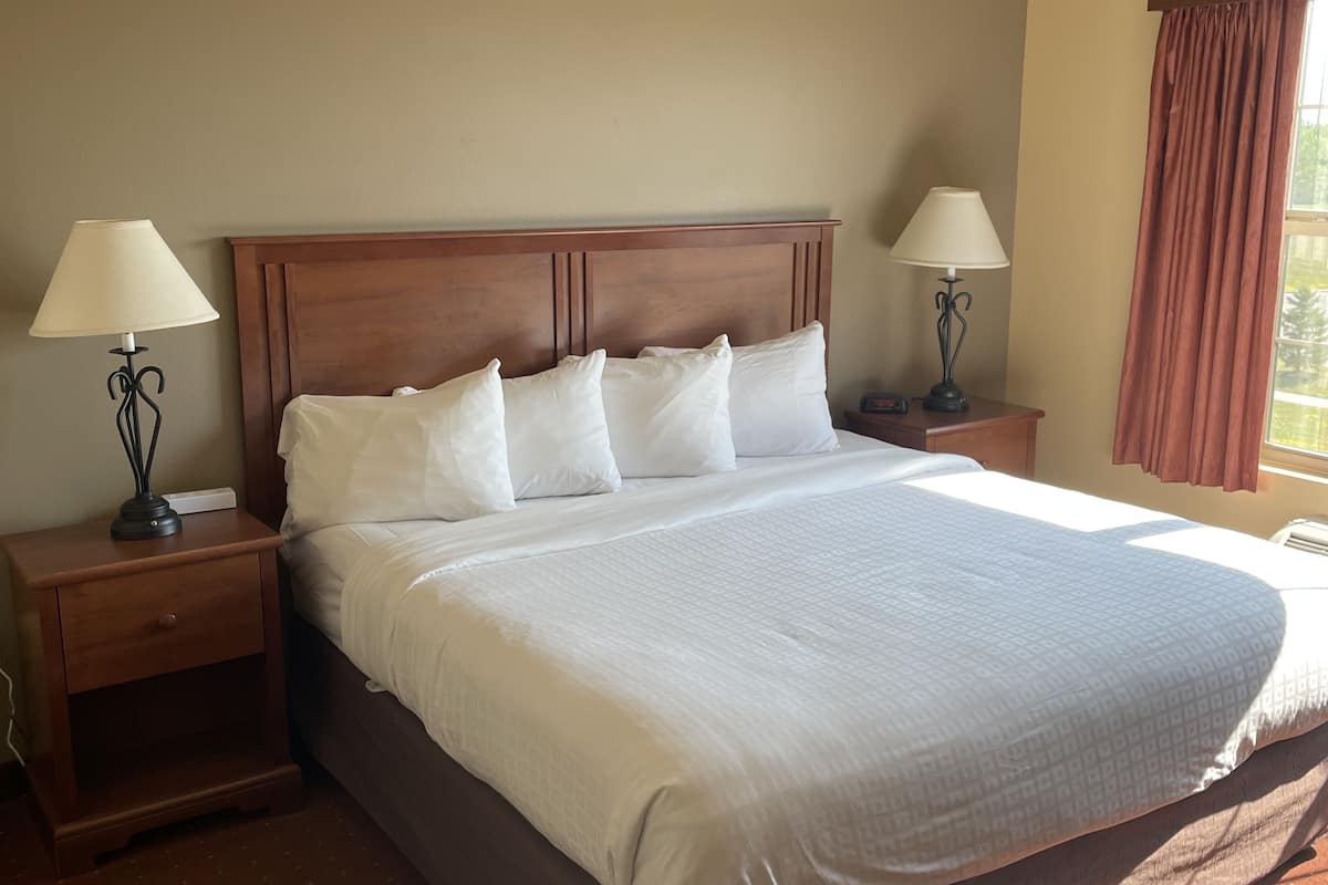 suite, 1 king bed, accessible, non smoking (efficiency,mobility,tub w grab bars) | 1 bedroom, premium bedding, down duvets, pillow-top beds