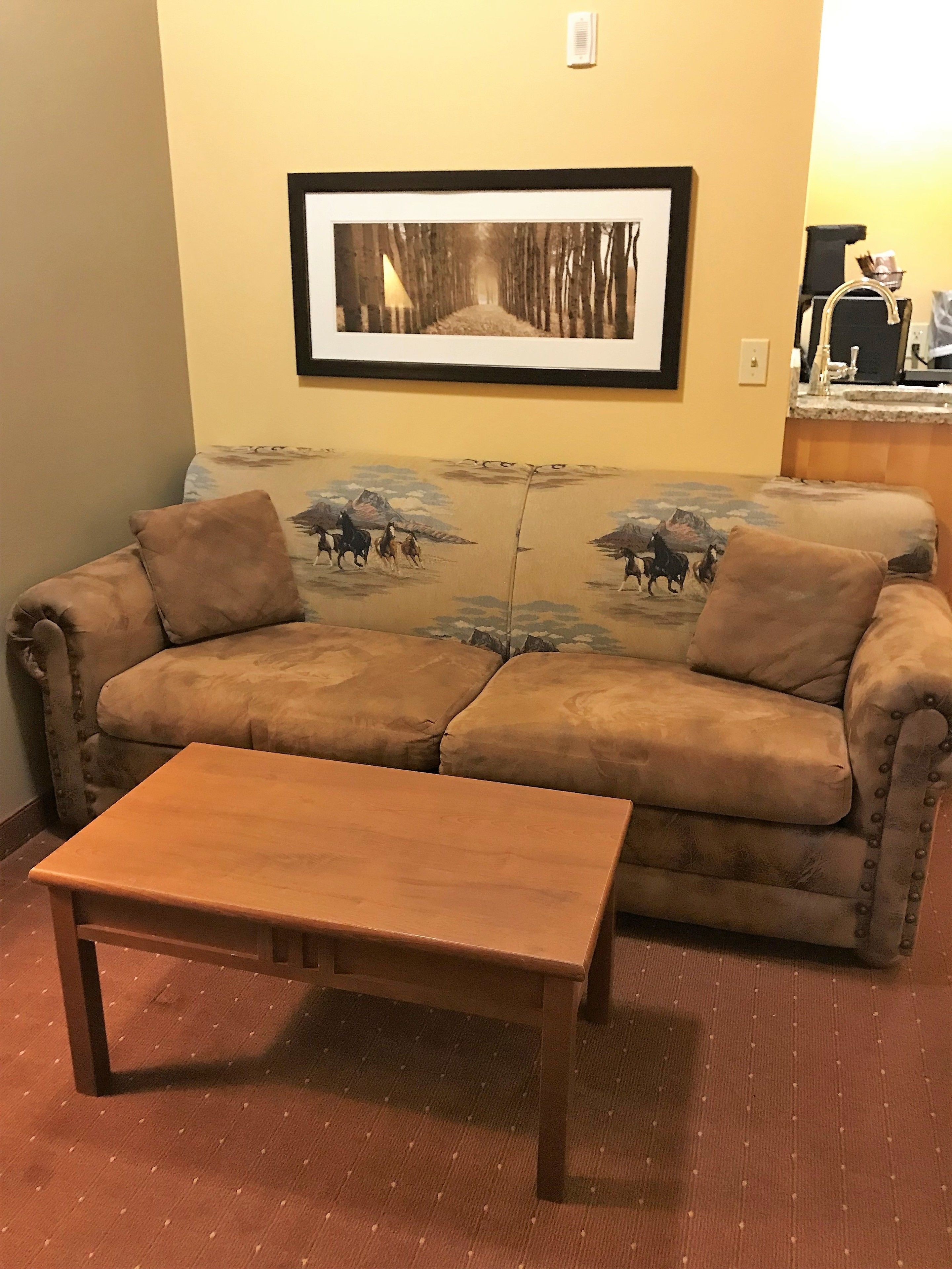 studio suite, multiple beds, non smoking | living area | 32-inch flat-screen tv with cable channels, tv