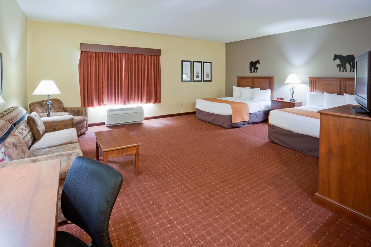 Studio Suite, 2 Queen Beds, Non Smoking | Premium bedding, down comforters, pillowtop beds, desk