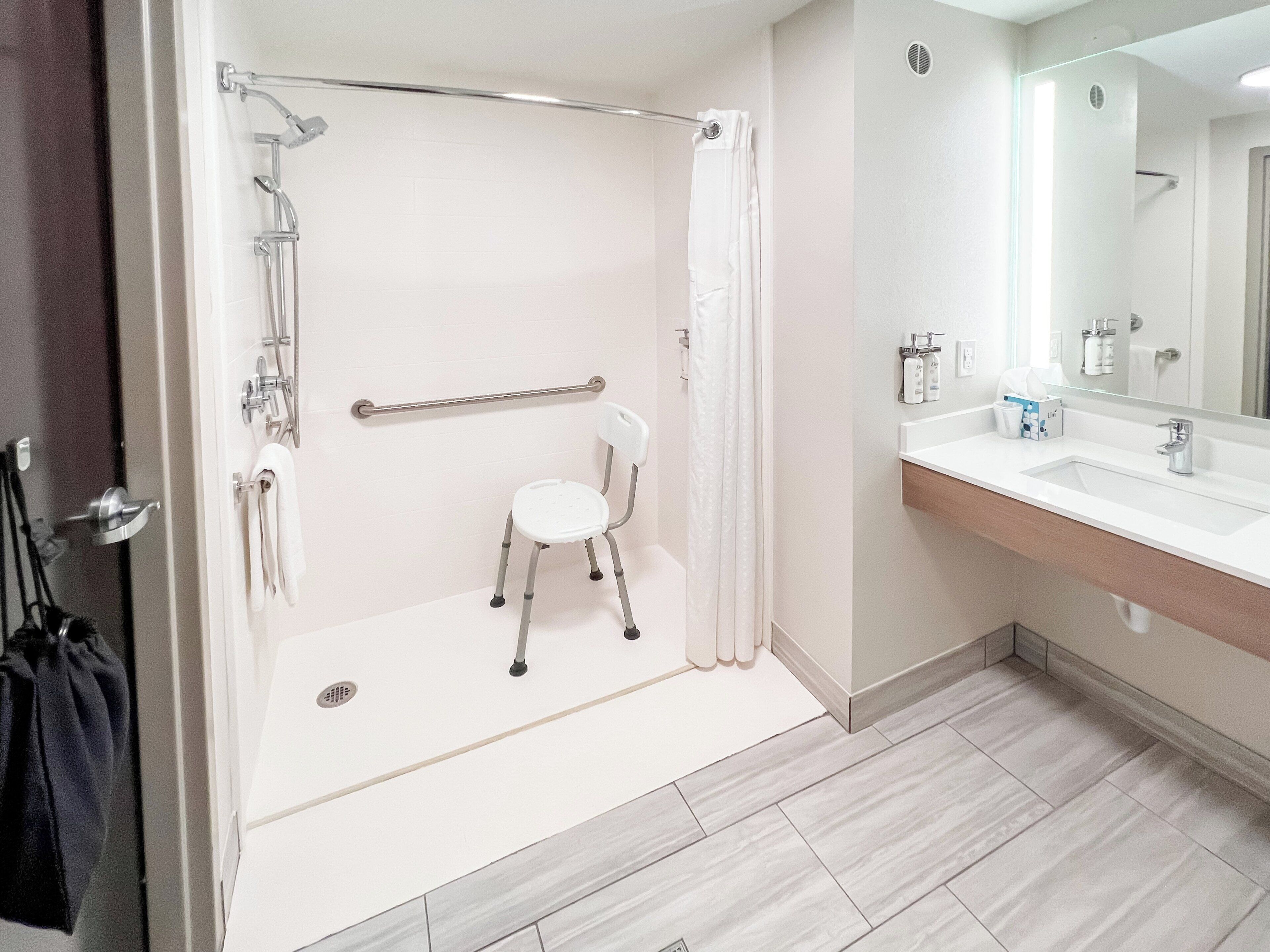 standard room, 1 king bed, accessible (mobility, roll-in shower) | room amenity