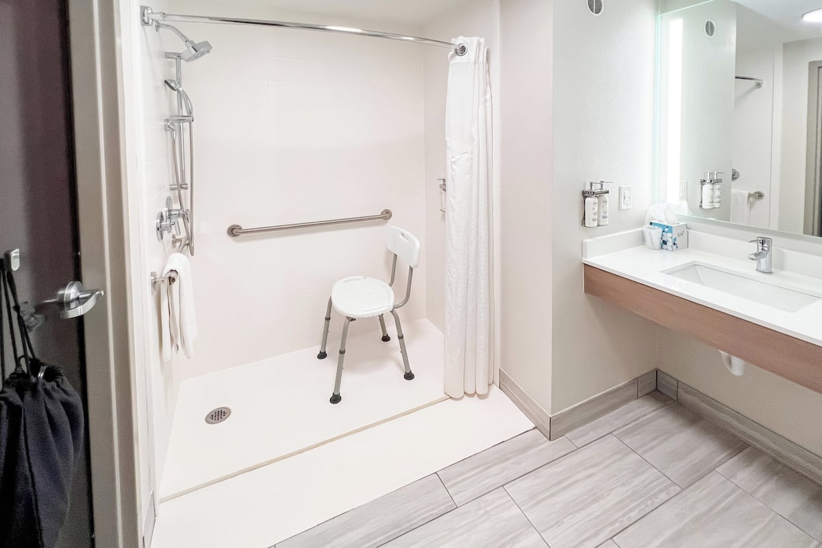 standard room, 1 king bed, accessible (mobility, roll-in shower) | room amenity