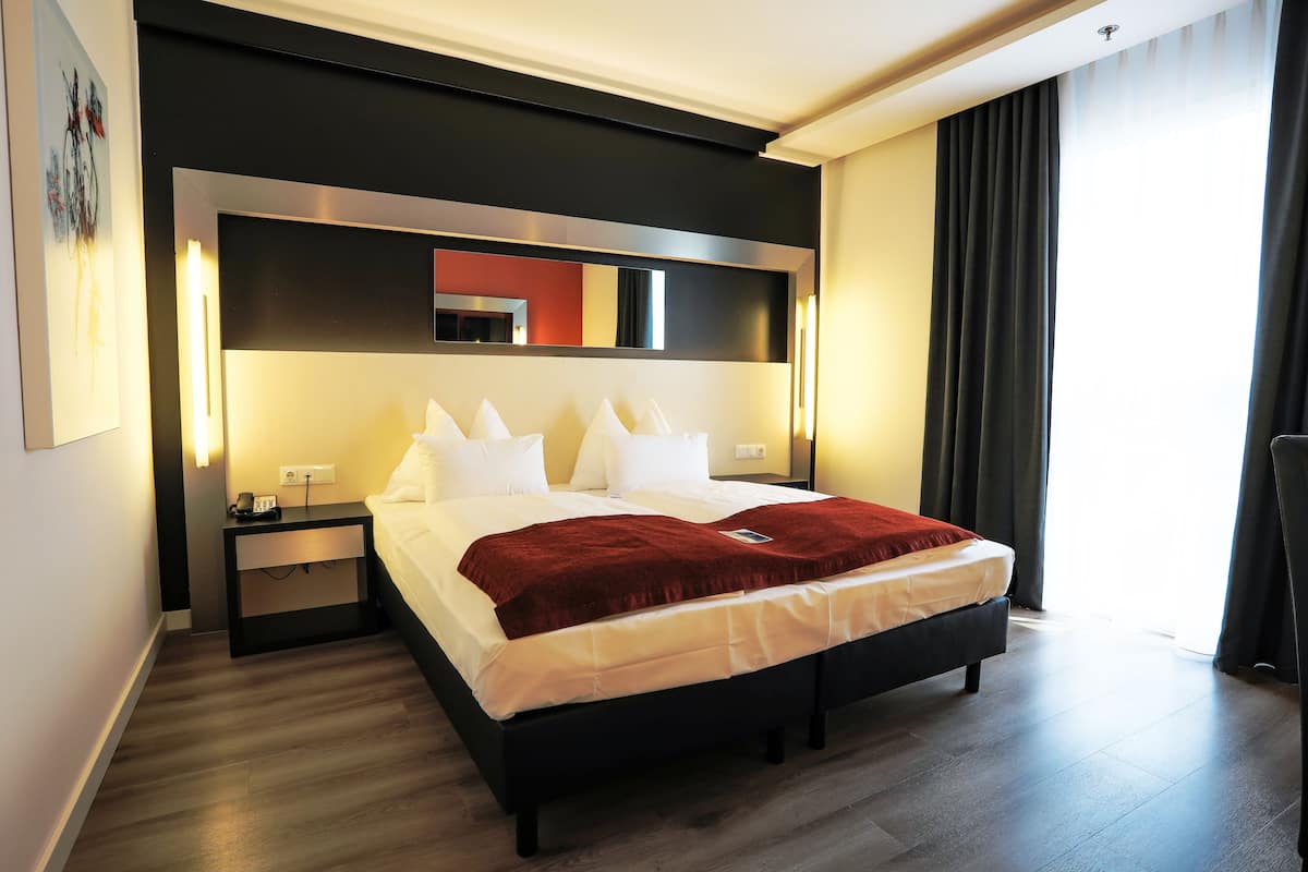 classic double room, 2 single beds, non smoking (perun classic) | hypo-allergenic bedding, in-room safe, desk, laptop workspace