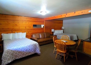 1 bedroom, pillowtop beds, desk, iron/ironing board