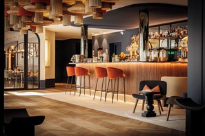 Bar (on property) - Grand Hôtel de Courtoisville (Saint-Malo)