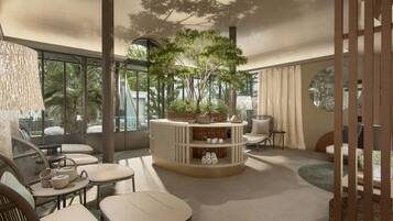 Behandelingskamers voor koppels, een Turks bad/hammam