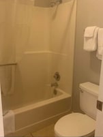 Deluxe Room, 2 Queen Beds, Non Smoking | Bathroom | Free toiletries, hair dryer, towels