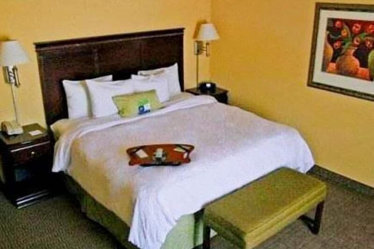 Desk, blackout drapes, iron/ironing board, free WiFi