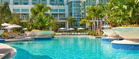 2 outdoor pools, cabanas (surcharge), pool umbrellas