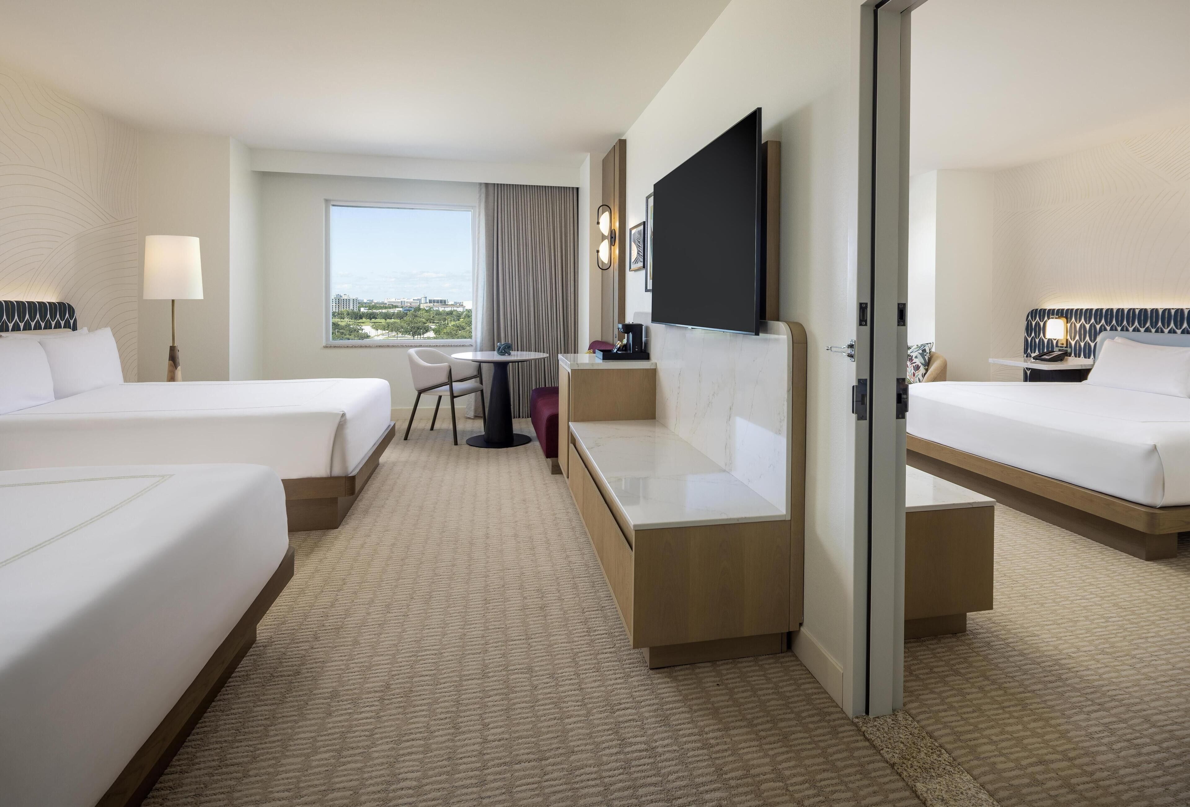 Premium bedding, down duvets, in-room safe, desk