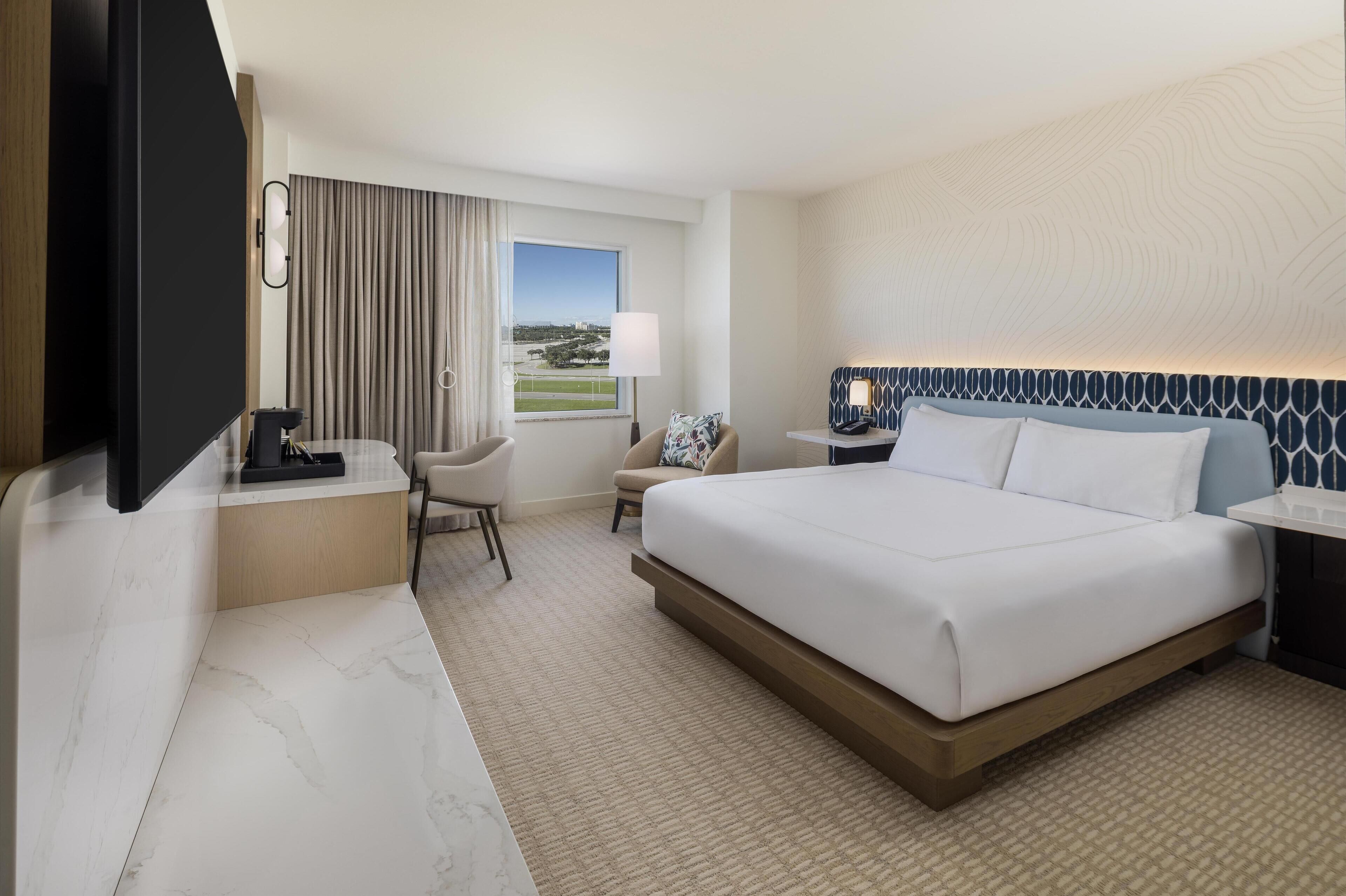 Premium bedding, down duvets, in-room safe, desk