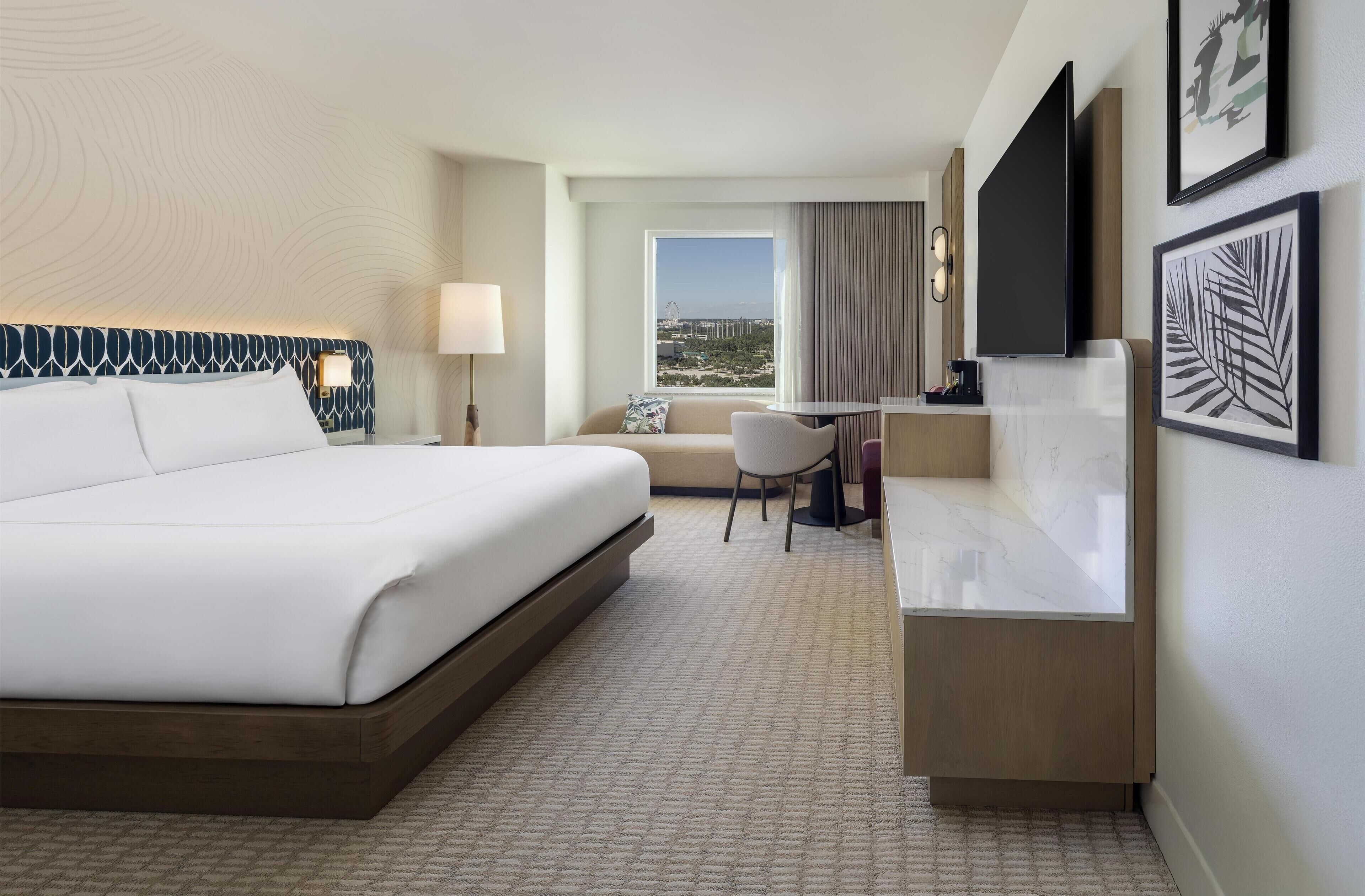 Premium bedding, down duvets, in-room safe, desk