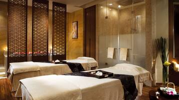 Couples treatment room(s), sauna, hot tub, steam room, body treatments