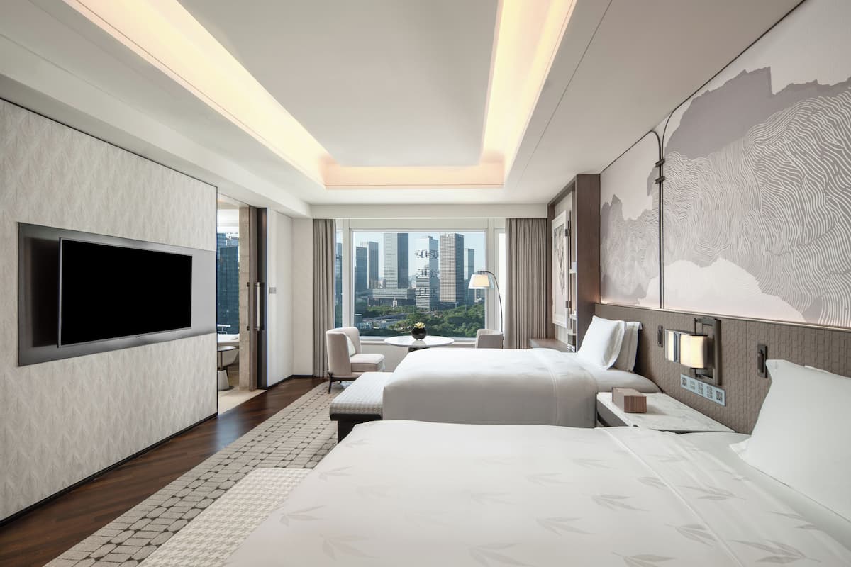 design garden view twin room | view from room