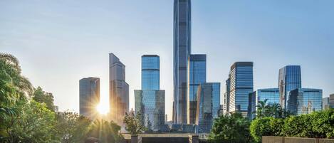 Outdoor pool, open 6:00 AM to 11:00 PM, pool umbrellas, sun loungers