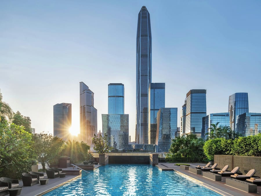 Outdoor pool, open 6:00 AM to 11:00 PM, pool umbrellas, sun loungers