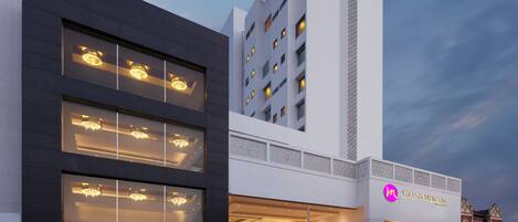 Voorkant van accommodatie