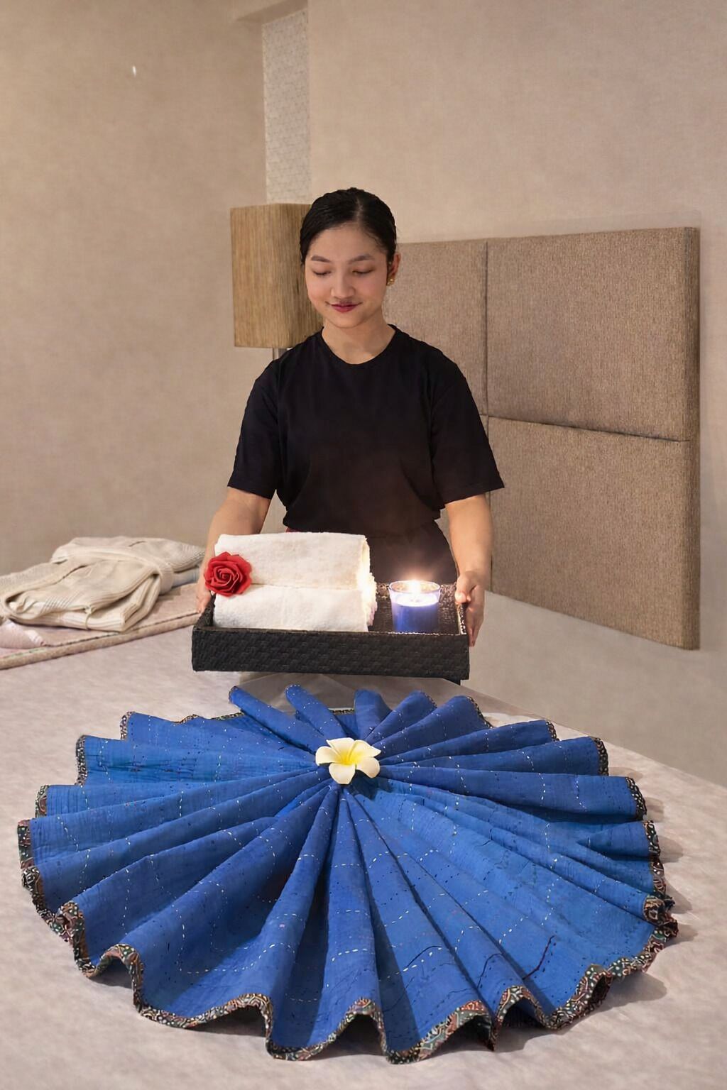 Een sauna, een stoombad, diepe bindweefselmassages, 2 behandelingskamers