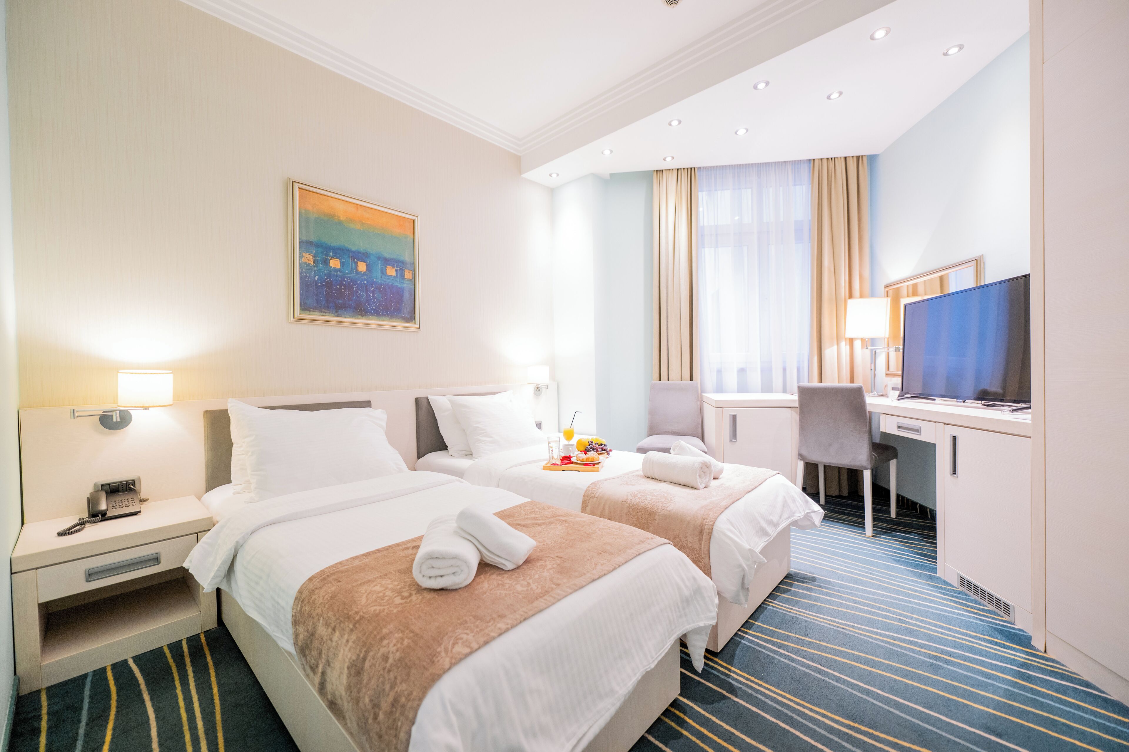 double or twin room | hypo-allergenic bedding, minibar, in-room safe, desk