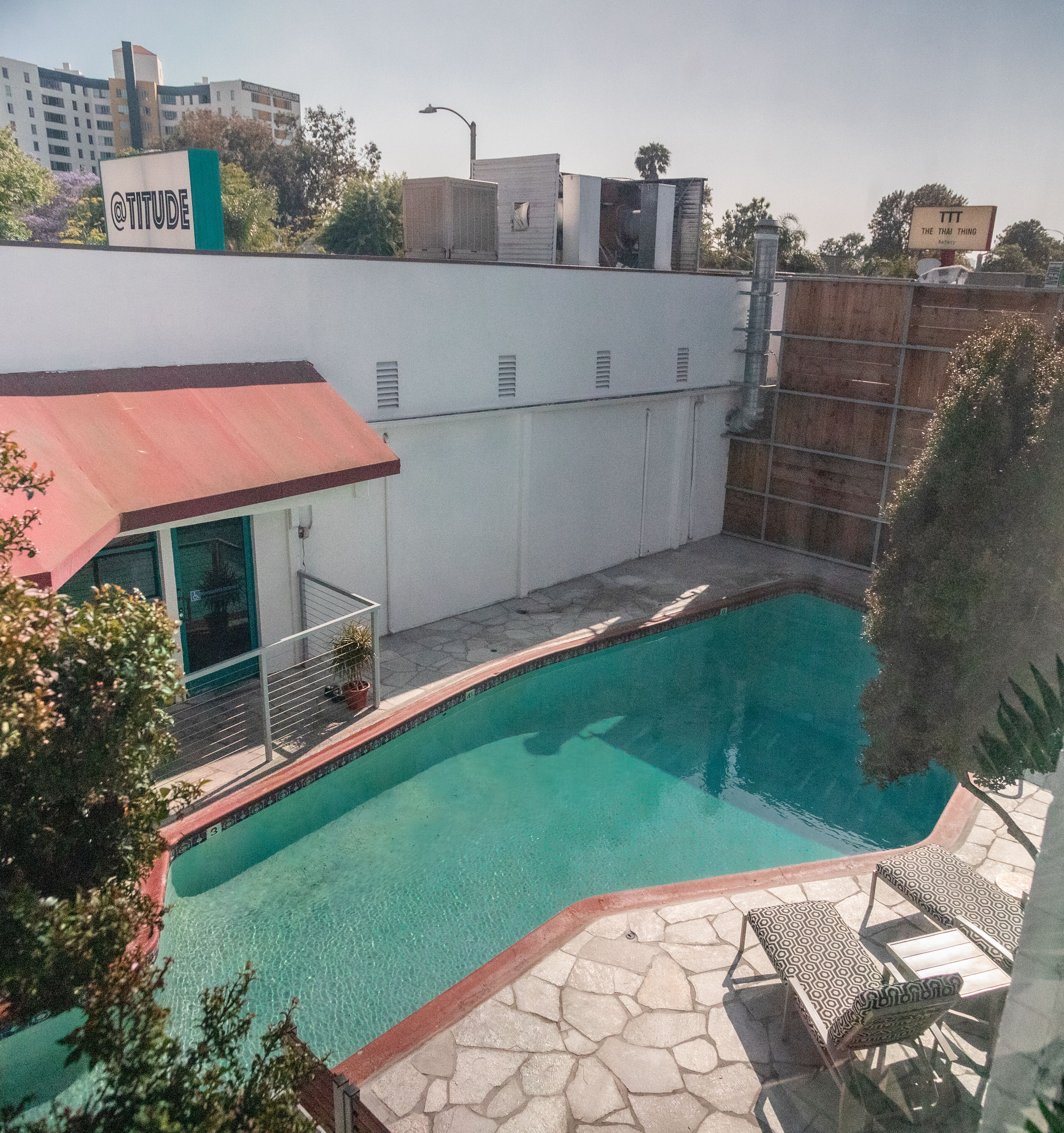 deluxe queen pool view | view from room