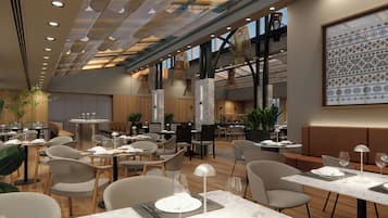 Frokost, lunsj og middag serveres