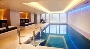 Indoor pool, seasonal outdoor pool, pool loungers - Harbour Hotel Sidmouth (Sidmouth)