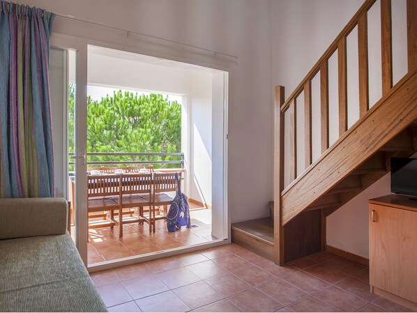 Flat-screen TV, ping pong