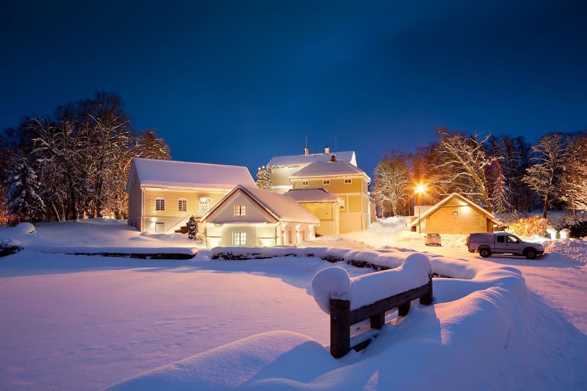 front of property – evening/night