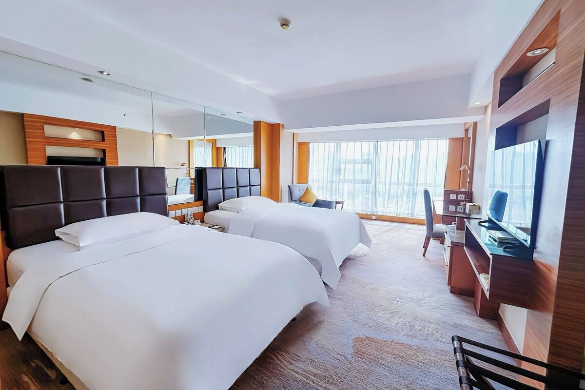 Superior Double Room, 2 Double Beds, City View