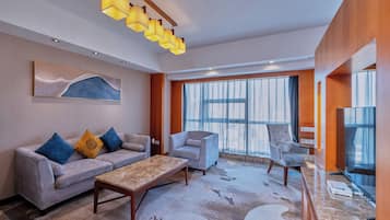 Minibar, in-room safe, desk, blackout curtains